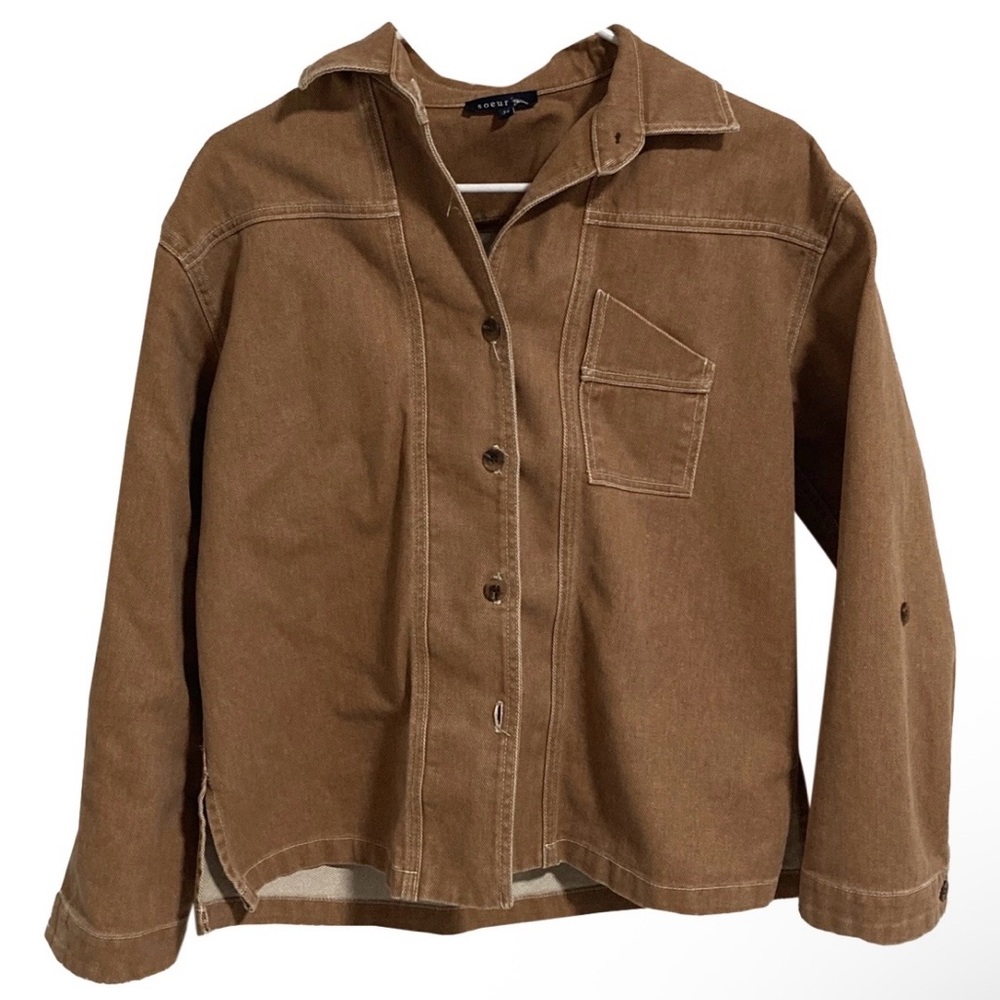 Soeur Brown Jean Jacket